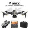 I6 Max RC Drone 4K HD Двойная камера без прощерадка питания FPV Dron 360 Интеллектуальное предотвращение препятствий Оптическое поток парящий квадрокоптер Dones Dired
