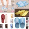 Slippers 2024 Fashion simple Unisexe El Travel Spa Men de portable Disposable maison invitée en lin intérieur pantoufle