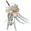 Decorative Flowers Monitor Brightness Notes Dry Burnt Rose Artificial Flower Wedding Decoration