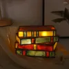 Vloerlampen grensoverschrijdende aankomst creatieve stapjesgebruikstapels boeken kleine nachtlamp huis woonkamer tafel decoratie kleur res