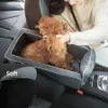 Cachorro do assento de carro de cães Sacos de viagem para animais de viagem para cães gatos portátil console central console cachorro assento de assento de segurança acessórios de gatos 240412