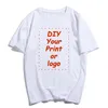 Customized Print Tee shirt femme Your Design Logo Picture DIY Custom Women T Shirt Summer gift for Girl Birthday Tshirt