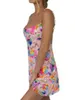 Robes décontractées Femme Sling Robe Sans manches Backless Semed Flower Club Party
