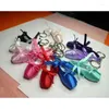 Keychains Ballet Shoe Keychain Decoration Charm ryggsäck Pendantlegering Material för flickor tonåringar Dropship