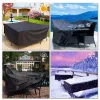 Abdeckungen 90 Größen Outdoor -Terrasse Gartenmöbel Wasserdcover Regen Schneestuhlabdeckungen für Sofa Tischstuhl Staubabdeckung