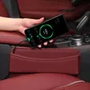 Bolsa de almacenamiento de espacio de asiento multifunción de cuero Nappa para relleno de asiento para el automóvil con soporte para el automóvil interior Organizadores de organizadores