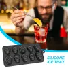 Outils Moule de glaçons de crâne de crâne 10grid Skull Ice Moule pour Halloween Kitchen Tools Reutilisable Faire de glace Accessoire pour la glace au chocolat et