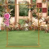 Wedding Arch Square Iron Balloonframe Metaal Smeedbloem Stand Rack Verjaardagsfeestje Decoratie benodigdheden 240419