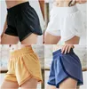 Th417 Yoga Short Pants Dames Running Shorts Ladies Casual Yoga Outfits Volwassen sportkleding Meisjes Oefening Fitness Wear2455687