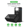 Mobiltelefon Power Banks Solar Power Bank 200000Mah Solar Charging Phone Wireless laddning av stort kapacitet Batteri Externt batteri Fast Charging J0428