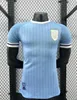 Spelerversie 2024 Uruguay voetbaltrui 24 25 Home Away L.Suarez E.Cavani F. Valverde Shirt N. Nandez J.M.Gimenez de la Cruz National Team Football Uniforms