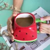 Tazze creative anguria rossa tazza in ceramica Internet tazza rossa famiglia di acqua potabile