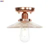 Plafondlampen IWhd Rose Gold Noordse LED Woonkamer Porch Balkon plafonnier glas Moderne lampen Luminaria Lampara Techo