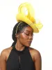 Mode nieuwe fascinator hoed vrouwen elegant kerkfeest kopstuk bruid bruid haar accessoires kentucky derby pillbox cap bloem