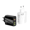 65W Charger British Standard Multi Port Mobile Phone Charging Head PD20W+2A Plug Type-C Adapter