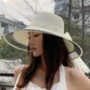 Berets Straw Woven Bucket Hat Fashion Anti-UV Trendy Sunscreen Breathable Adjustable Fisherman Outdoor Sports