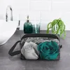 Förvaringspåsar Teal Grey Rose Makeup Bag Cosmetic for Women Travel Organizer Cute Case Purse