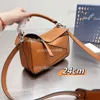 Birleştirilmiş kız çantası büyük crossbody loe İspanya küçük tasarımcı elmas bulmaca kapasitesi yüksek çantalar hafif çantalar moda çanta lady 24cm sqja