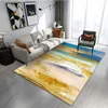 Nordic Simple Ins Style Crystal Velvet Salon Room Carpet Résumé Soft Géométrique Table basse Mat de lit 240424