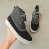 Casual Shoes Sneakers Men Ankle Boots High Top Platform Skateboard Lace Up Bekväm utomhus Running Sports Male