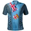 Polos da uomo Fashion Fiji Pattern Polo Shirt Uomini Donne Hawaiian 3D Shirt polinesisia