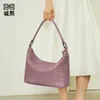 2024 Nuova borsa da donna in tessuto a mano in stile coreano Stume da spalla da donna Borsa per verdure da donna Amazon Popular Borse