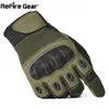 Refire Gear Army Military Tactical Gants Men Paintball Airsoft Carbon Knuckle Full Finger Glove Anti-Skid Bicycle Combat Mitten 240424