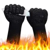 Grills BBQ Microwave Oven Gloves High Temperature Resistance Barbecue Mitts 800 Degrees Fireproof Anti Heat Insulation Glove for Baking