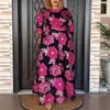 Casual jurken Vonda Summer Party Dress 2024 Dames Sundress Bohemian Long Sleeve Bruted Floral Printed Maxi Holiday Robe Femme