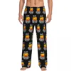 Ropa de dormir para hombres Pantalones de pijama de pato de goma amarillo impreso personalizado