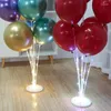 Dekoracja imprezy LED Light Balloons Stand Stand COUNTI BALOON Baby Shower Birthday Decor Decor Ballon Akcesoria Arch