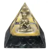 Jewelry Pouches Buddha Statue Orgone Pyramid Natural Crystal Orgonite Reiki Healing Generator For Protection Meditation Feng Shui Home Decor