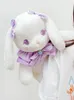 Kawaii Japan Lolita Rabbit Bear Doll Childrens мягкая плюшевая кролика, наполненная животными, подушка для детей, подарок на день рождения 240424