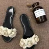 Klassiker Damen-Scuffs Melissa Jelly Camellia Pantoffers Flip-Flops Sommer Sandalen Schuhe Flat Beach Slipper für Frauen