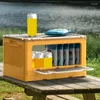 Förvaringspåsar FORDABLE campinglåda med dammsäkra vattentäta remskivor och handtag på båda sidor för restauranger bar