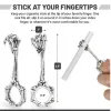 hand bot sigaretten rookpijphouder 4 -stijl rookringen dikke clip skeletpatroon gewrichtsring vinger accessoires metalen pijpen bong