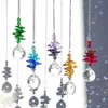 Décorations de jardin Crystals Pendants en verre Collection arc-en-ciel suspendue pour les pièces de lustre Favors de mariage à la maison ou au jardin DCO