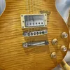 1959 Tribute to Gary More Peter Green Flame Beige Top Relic Smoked Sun Blast Electric Guitar Kawałek mahoniu, szyję na komputerze