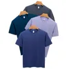 Tshirt mince moulé à la haute qualité xs5xl grand t-shirt stérile de base solide à manches courtes à manches courtes courts 240422