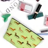 Sacs de cosmétique Voyage Dckhund Badger Toitrage Sac Migne Sausage pour chien Makeuple Organisateur Femme Boîte de kit de rangement de beauté Dopp