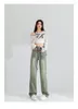 Damesjeans Guuzyuviz Pocket Style Straight Baggy Femme Y2K Streetwear Casual Vintage Losse hoge taille vriendje voor vrouwen