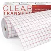 HTVRONT 12inx80ft50ft30ft Transfer Tape Red Alignment Grid Application Paper for Cricut Craft Cup Car Diy Decal Adhesive Vinyl 240422