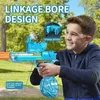 Desert Eagle Water Gun Electric Instrukcja ostrzału 2 w 1 letni basen plażowy pistolet na zewnątrz z tłumikiem bębna 240420