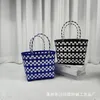 Xiaohongshu Pp Woven Bag Diy Souvenir Vegetable Basket Woven Bag Tote Bag Beach Bag Handbag Hand Bag