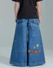 Kvinnors jeans japanska 2000 -tals stil jnco jncos y2k pantalones de mujer pants baggy