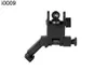 FIRECULB AR15 1 Pair Tactical Backup Front Rear Flip Up 45 Degree Offset Rapid Transition Iron Sight