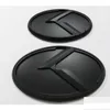 Naklejki samochodowe 2PCS NOWOŚĆ Black K Black L Logo Odznaka Emblematora Fit Kia Optima K5 2011 Emblems1331716 Dostawa Dostawa telefoniczna motocykl OTFNM