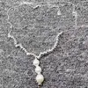 Wisiorki undeode50 2024 mody galwanizowane srebrne s925 z koralikami Perl Naszyjnik luksusowy prezent biżuterii świąteczny