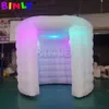 Oval Shape 360 Inflatable Photo Booth Enclosure Backdrop RGB LED Lights Portable Tent for Party Wedding Event 3x2.5mH (10x8.2ft)