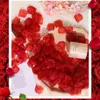 Fleurs décoratives 1000pcs Pétales de fleurs artificielles Rose Rose Faux Silk pour la soirée romantique Night Party Saint-Valentin Fourniture de décoration